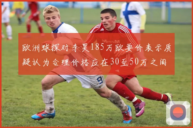 欧洲球探对李昊185万欧要价表示质疑认为合理价格应在30至50万之间